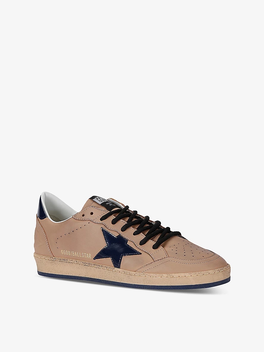 Ballstar star-appliquéd suede low-top trainers - 3