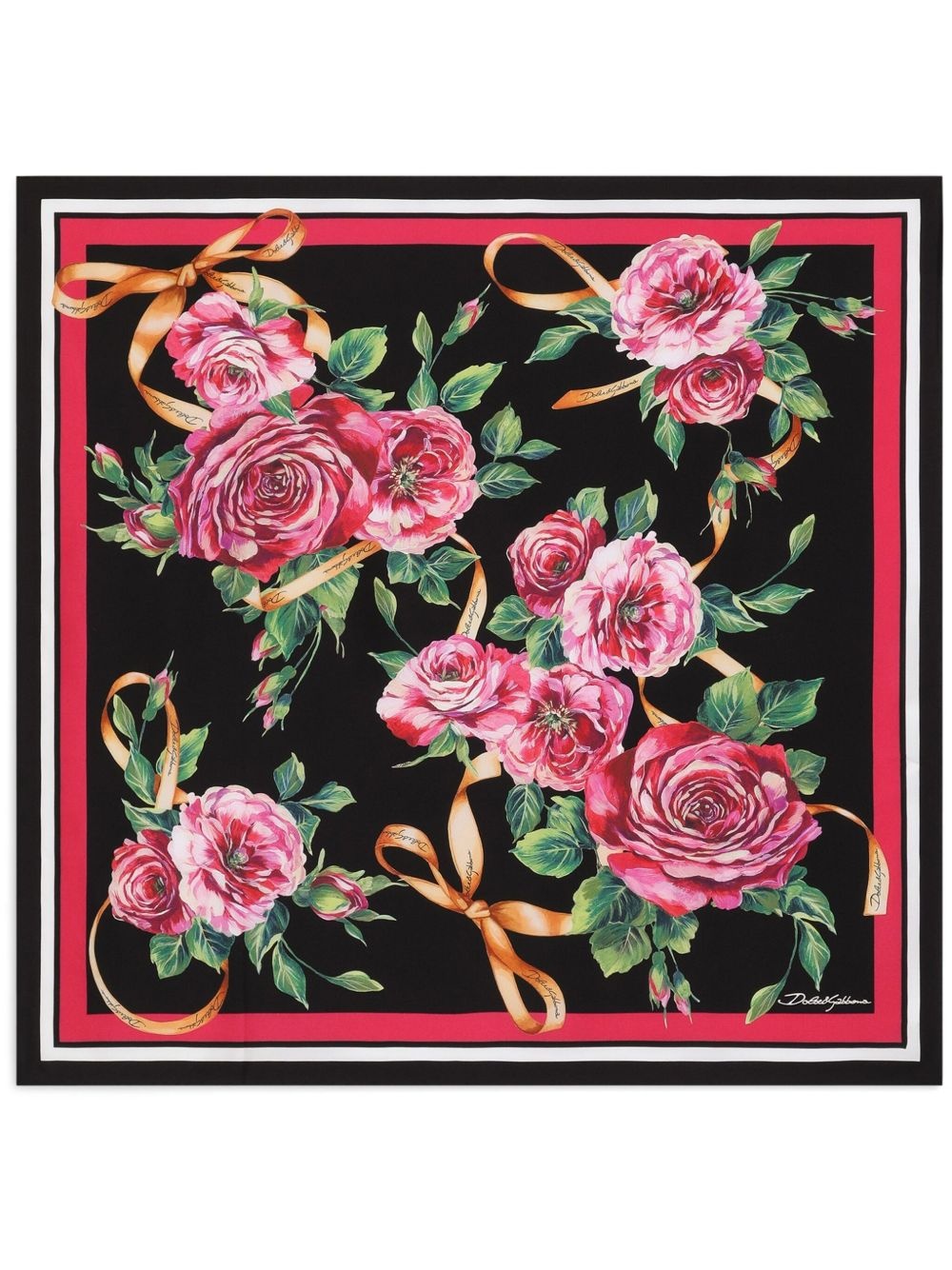 floral-print foulard - 1
