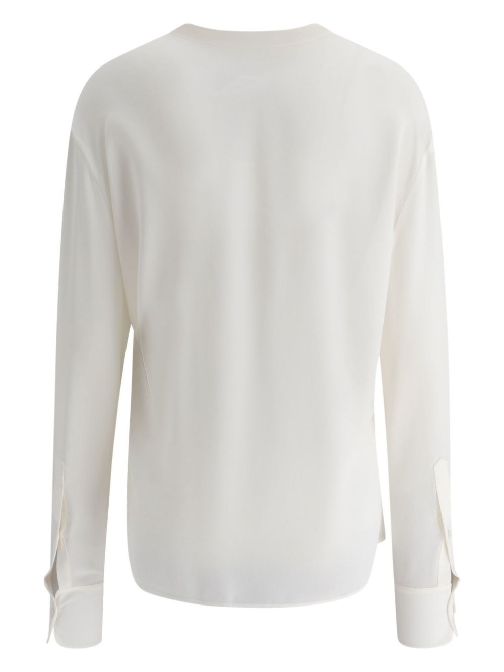 scarf-detailed georgette shirt - 2