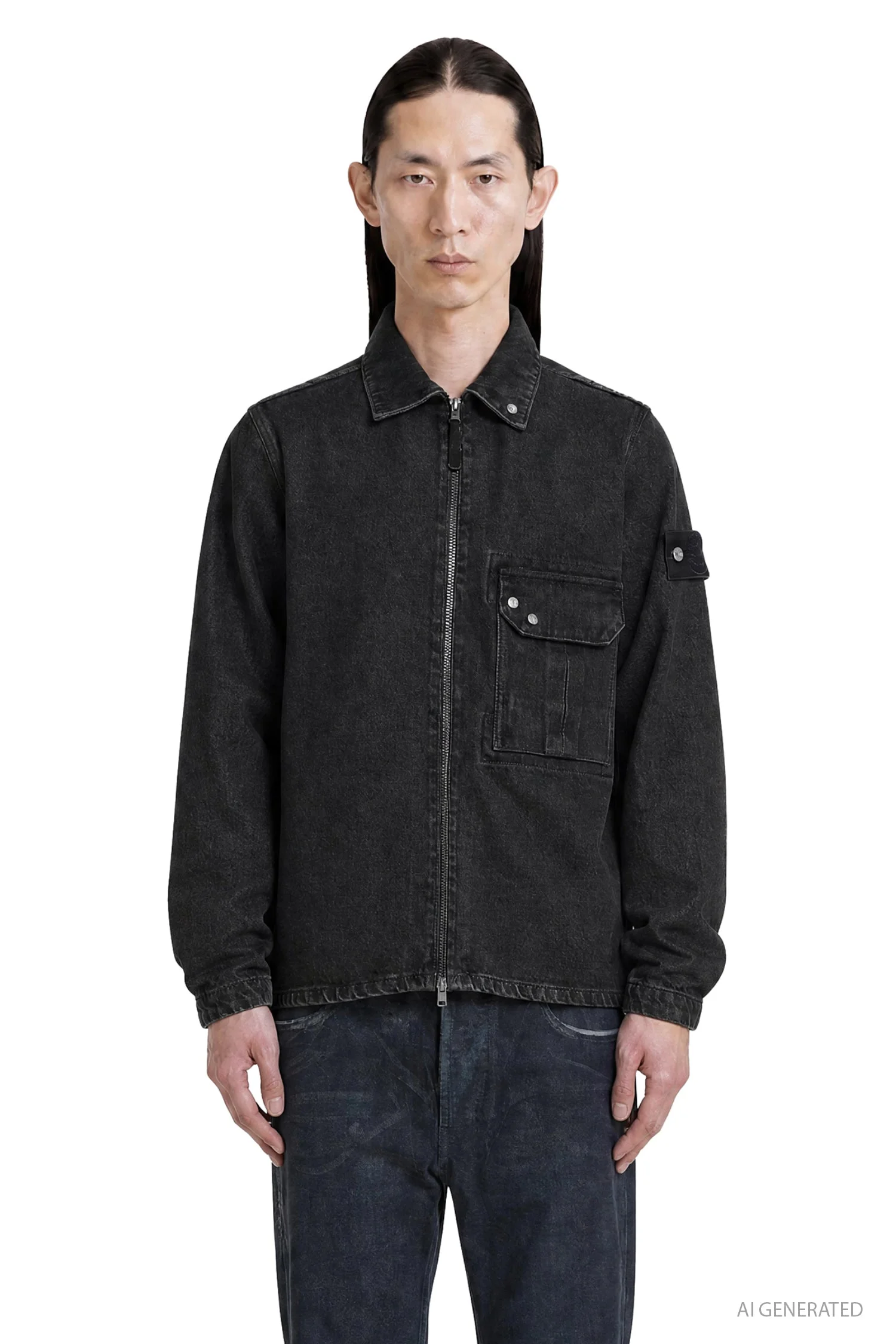 1200002 Denim Overshirt - 1