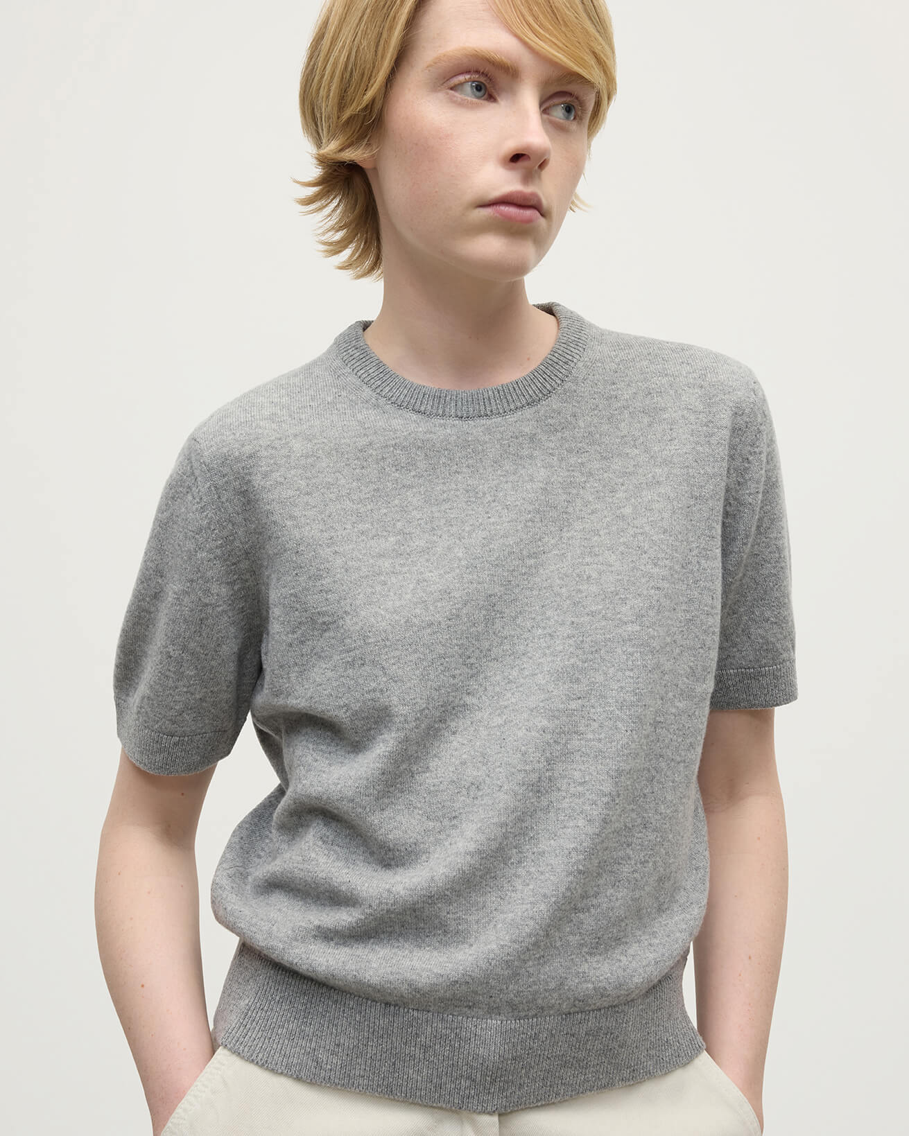 Classic Cashmere Grey T-shirt - 5