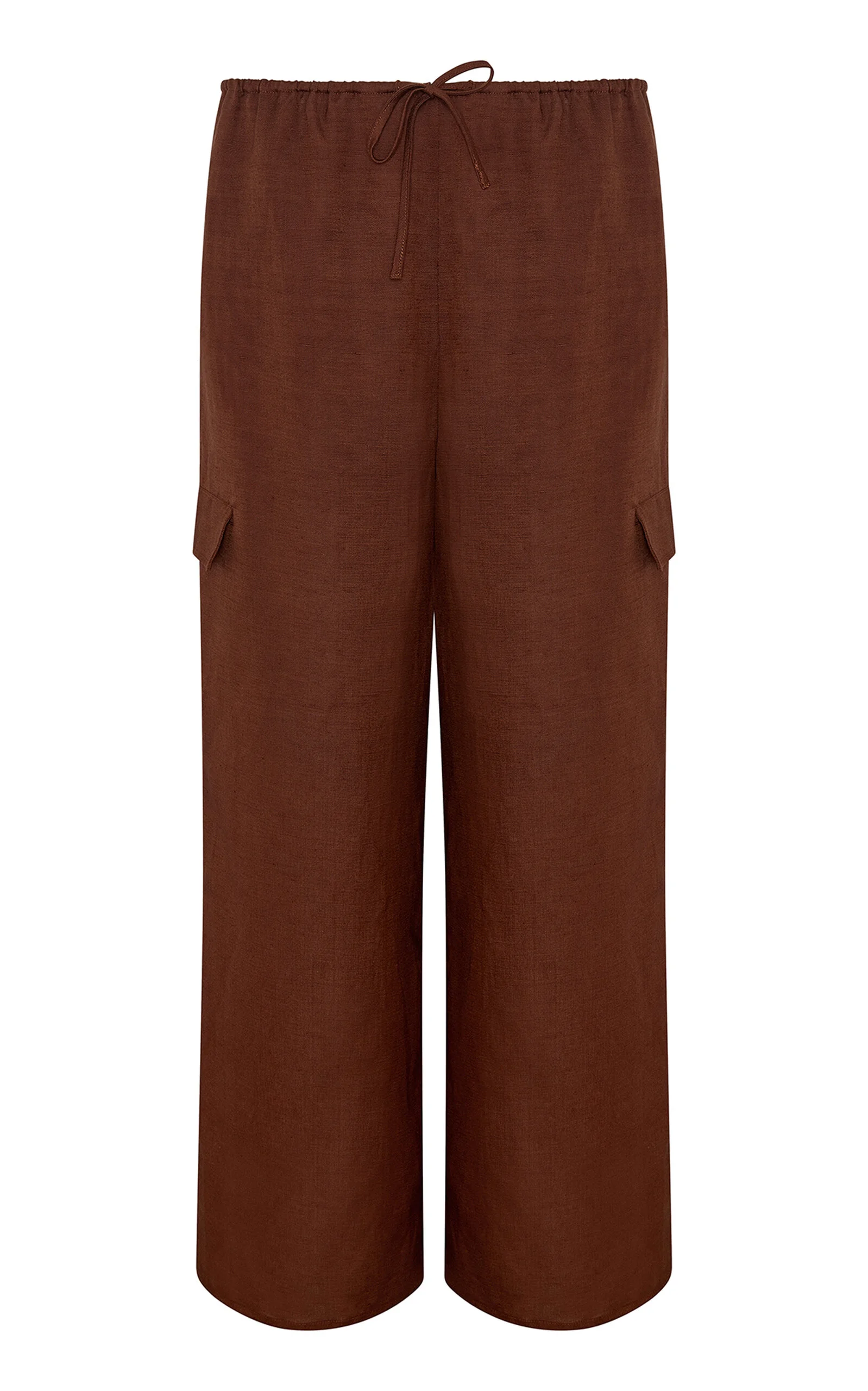 Air Linen Cargo Pants brown - 1
