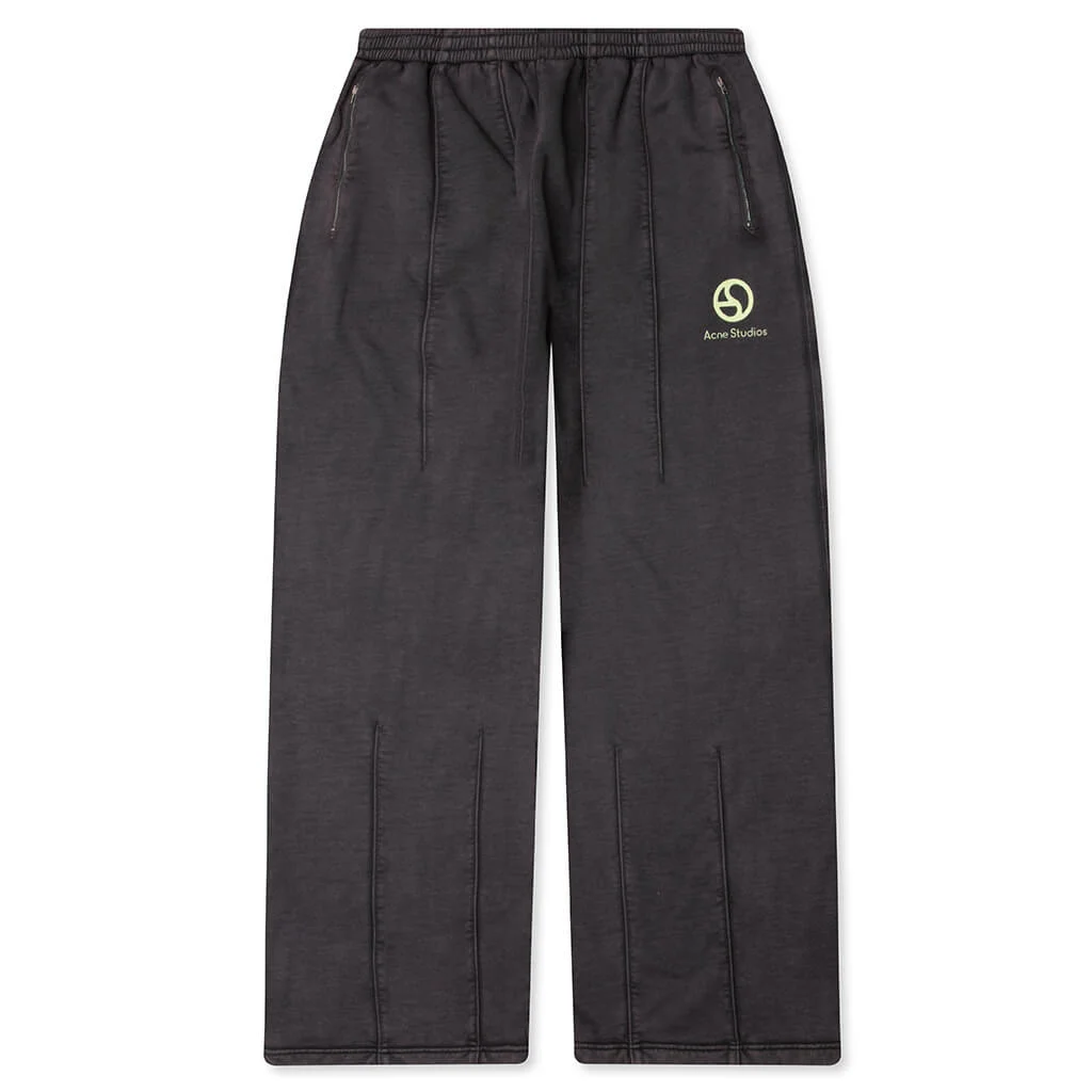 LOGO SWEATPANTS - FADED BLACK - 1