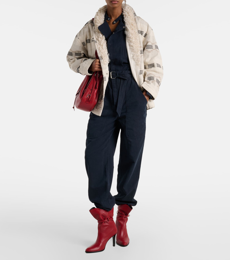 Isabel Marant Étoile Nessime cotton and linen jumpsuit outlook