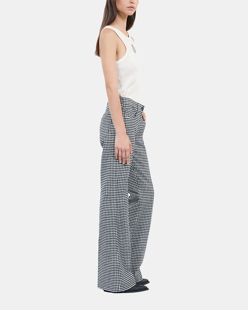 VICHY CHECK FLARE TROUSERS 5