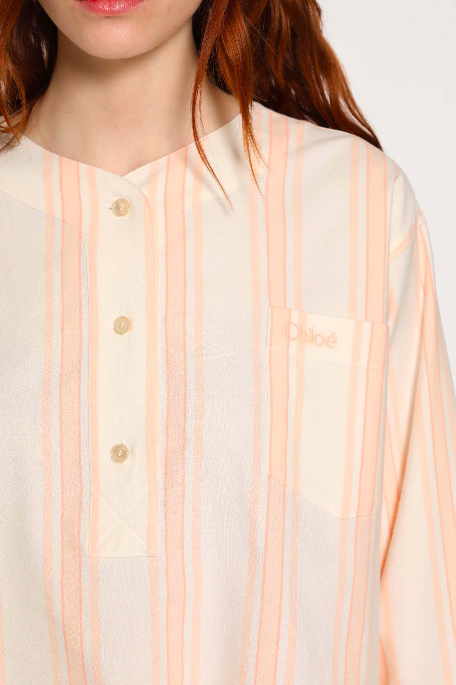 Long Sleeve Crop Top In Cotton - 5