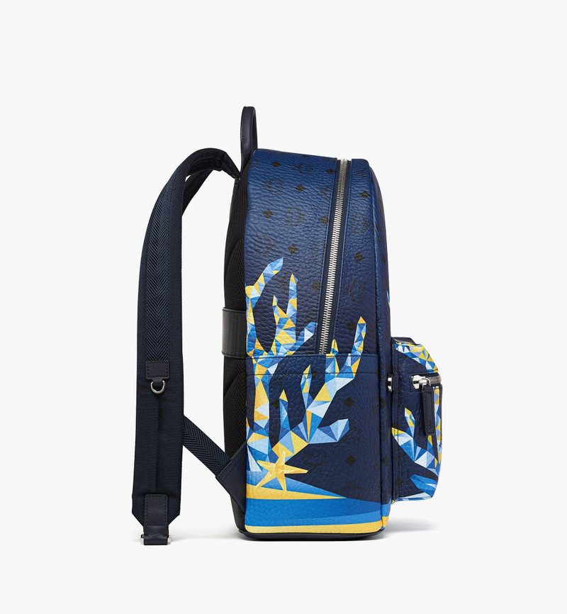 MCM Stark Backpack in Cubic Coral Visetos outlook