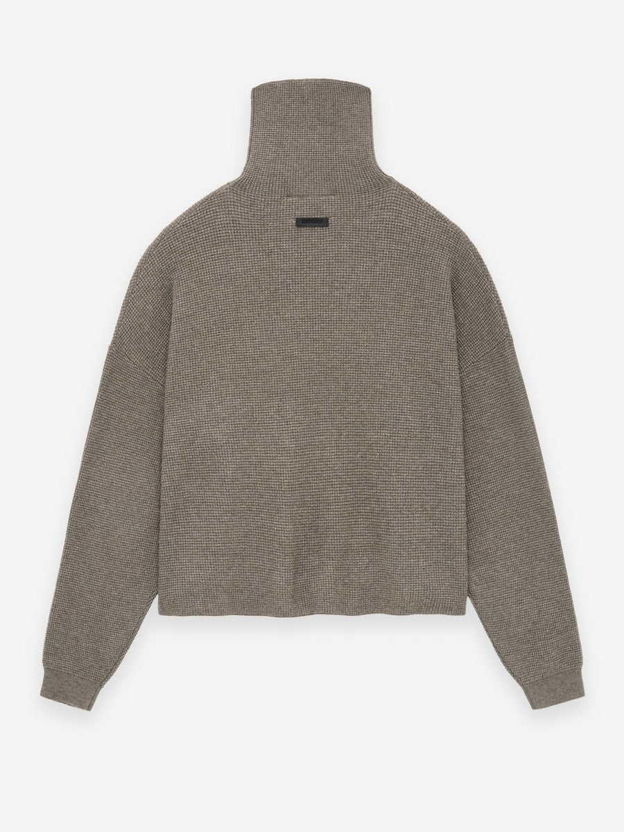 Women's Waffle Turtleneck - 2