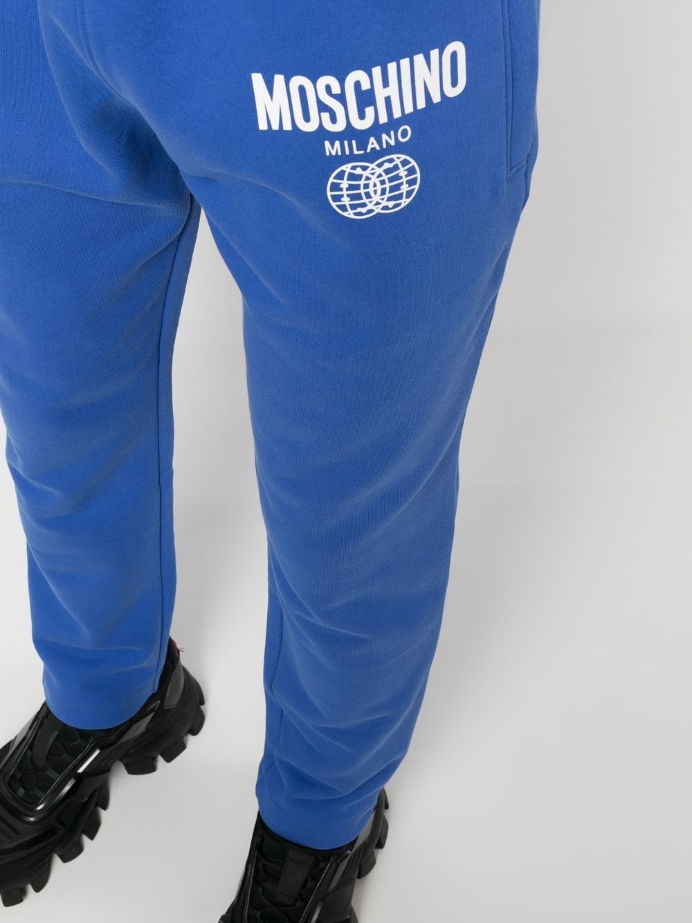 logo-print organic-cotton track pants - 5