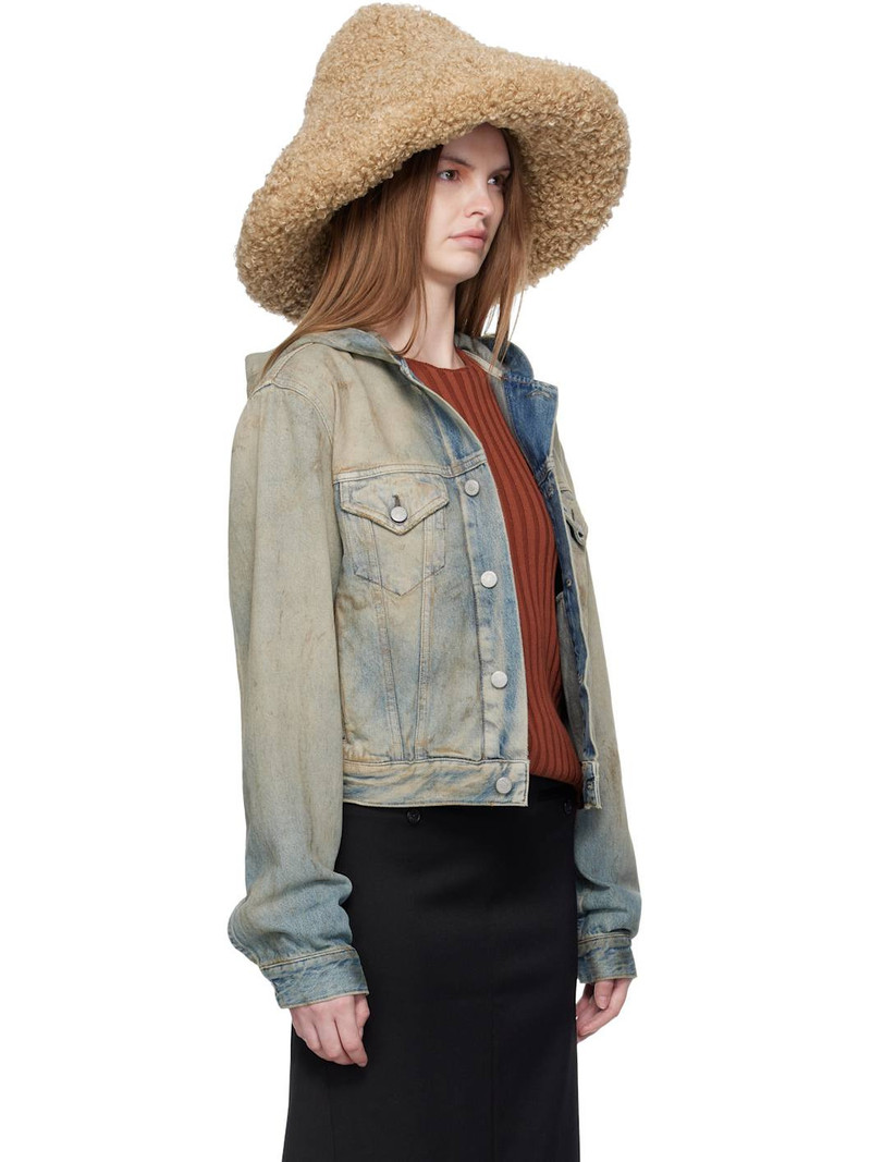 RUSLAN BAGINSKIY Beige Faux-Fur Hat outlook