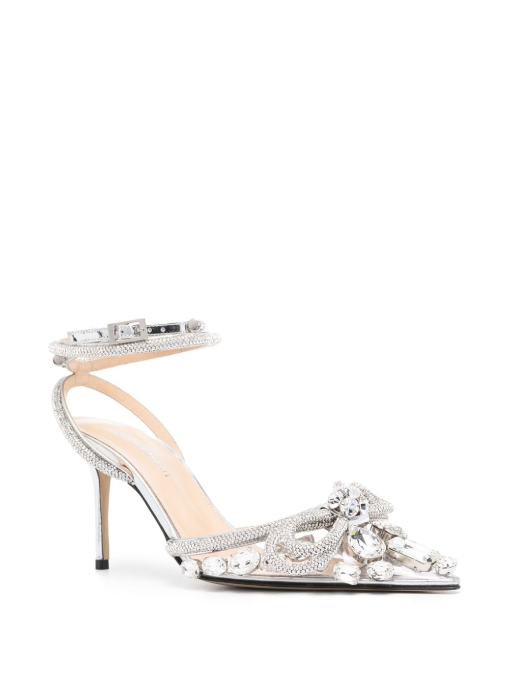 80mm crystal-embellished pumps - 2