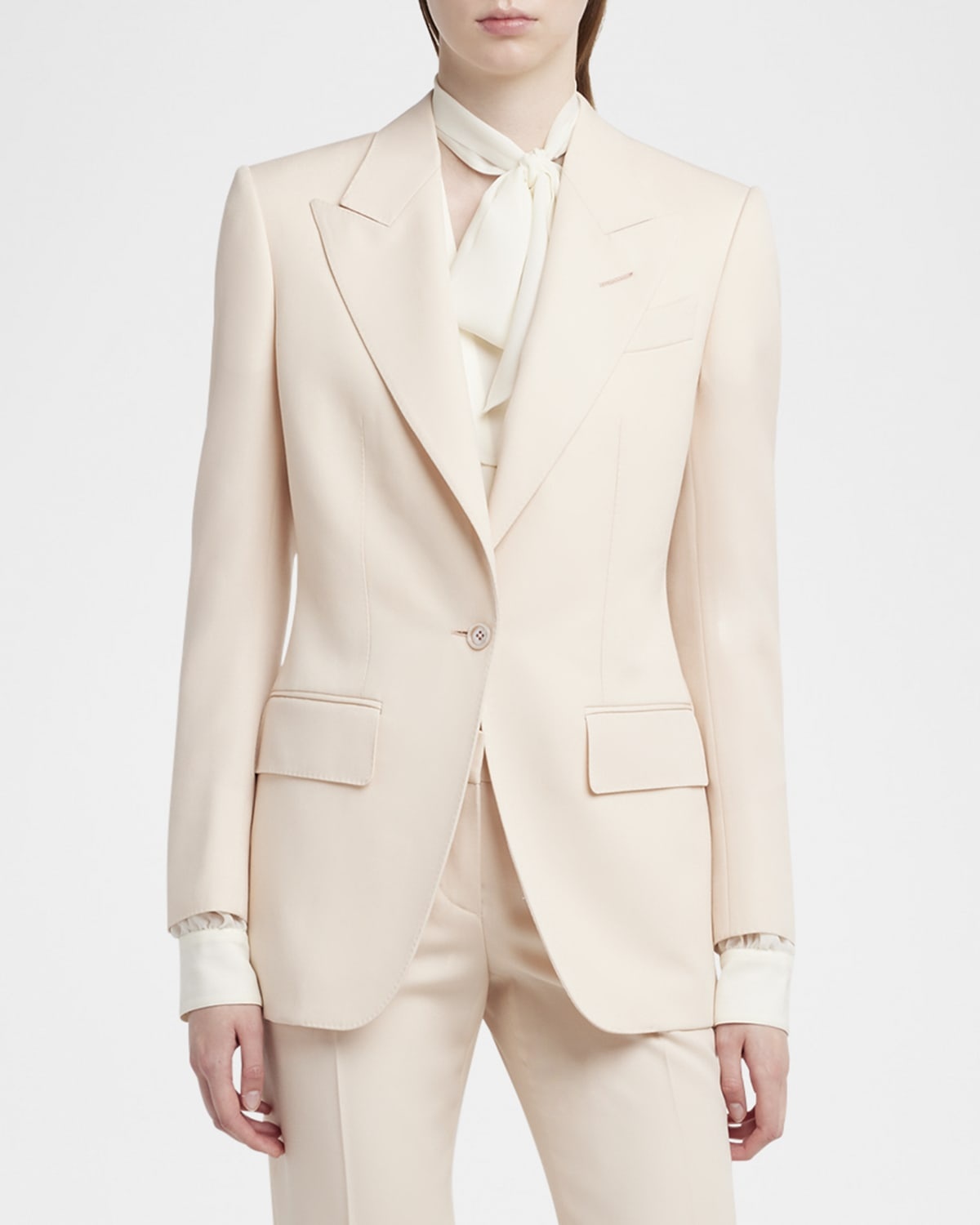 ジャケット TOM FORD WOOL SINGLE-BREASTED BLAZER JACKET TOM FORD Single-Breasted Wool-Blend Blazer Jacket | REVERSIBLE