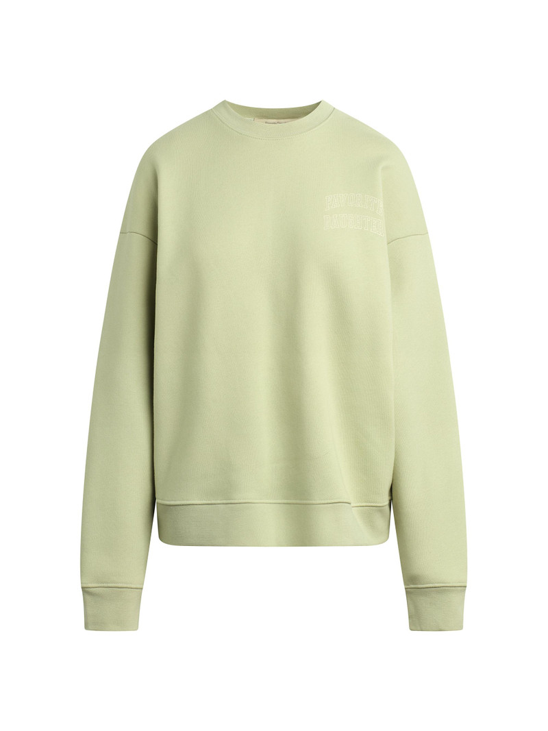 Women's The Collegiate Chest Logo Sweatshirt - Light Sage Garden 1