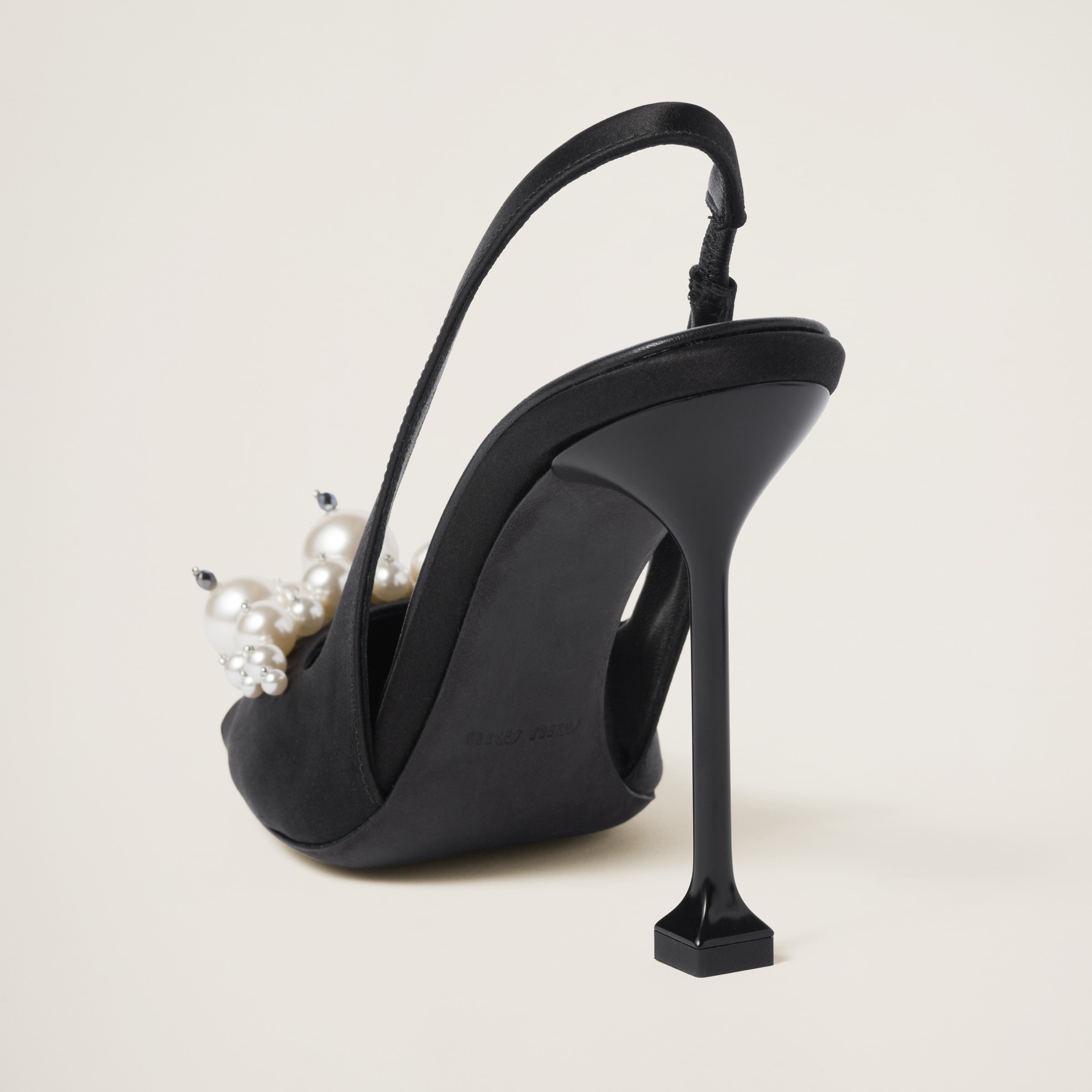 Satin slingback pumps - 3