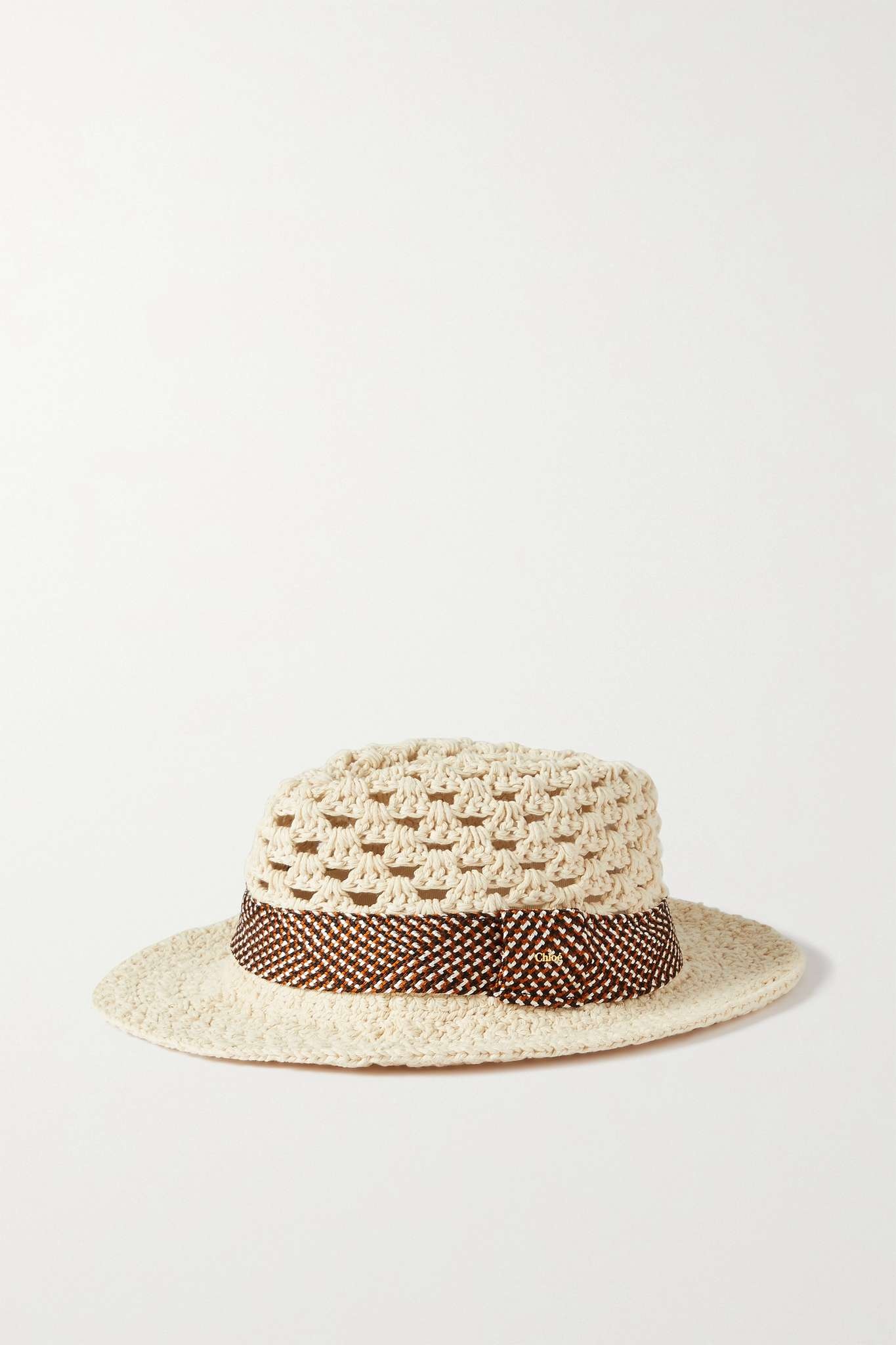 Crocheted cotton fedora - 1