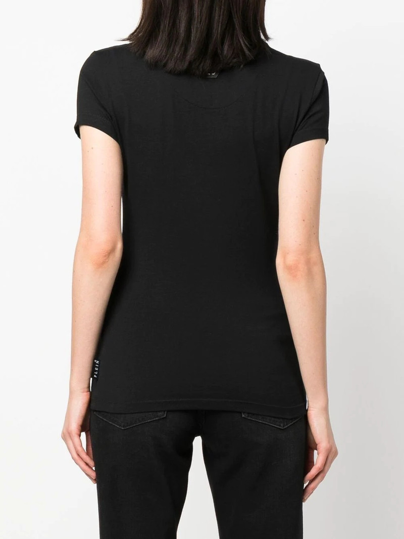 logo-print embellished T-shirt 4