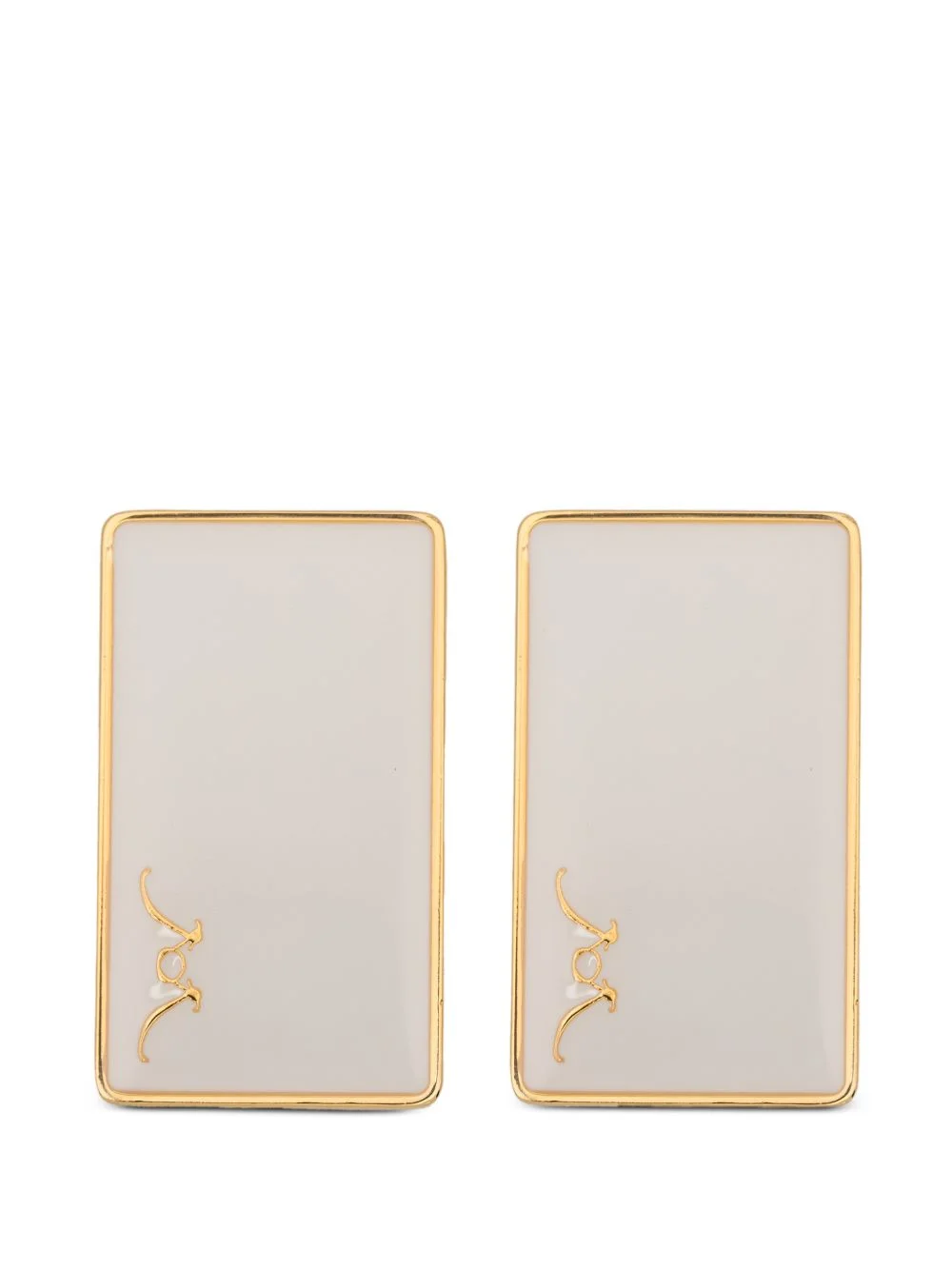 rectangular earrings - 1