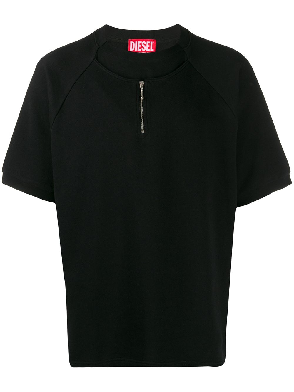 half zip T-shirt - 1