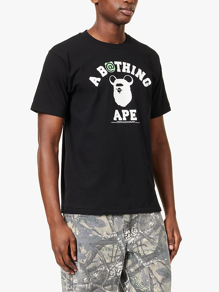 A Bathing Ape x Medicom Be@r graphic-print cotton-jersey T-shirt - 3