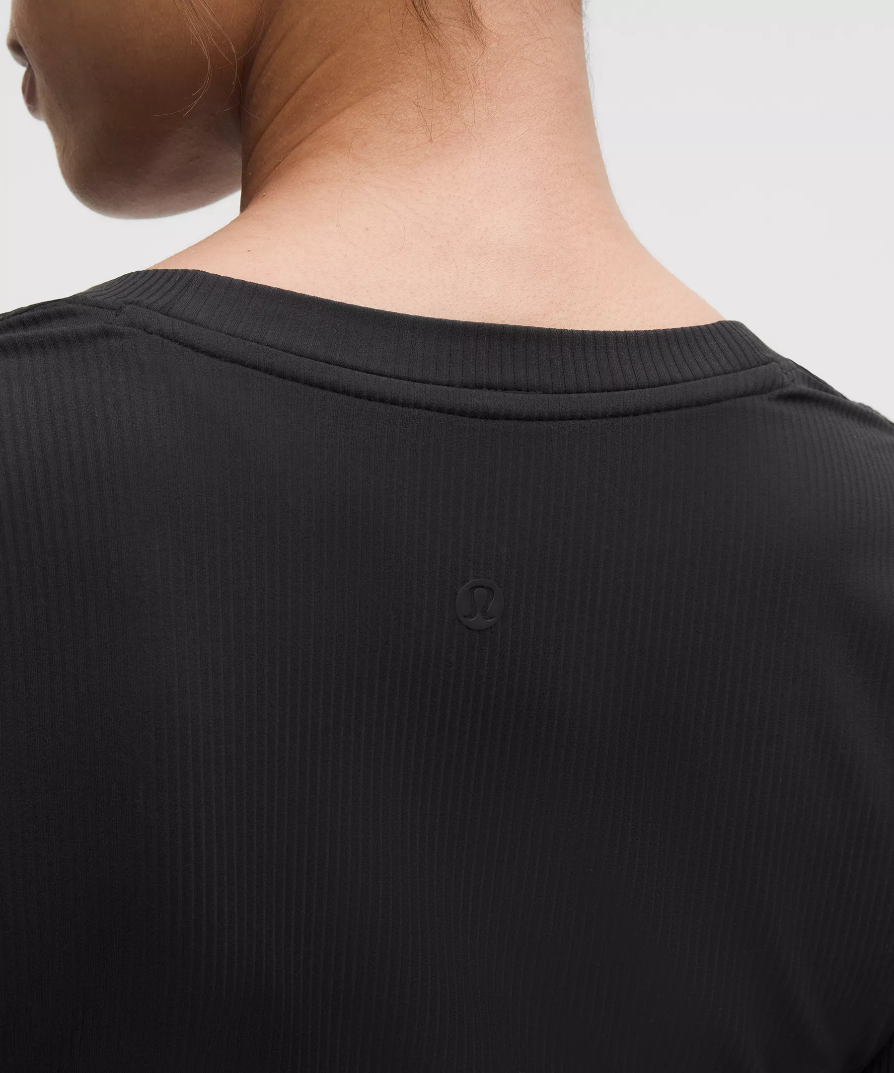 All Aligned Ribbed Long-Sleeve Henley Dress - 4