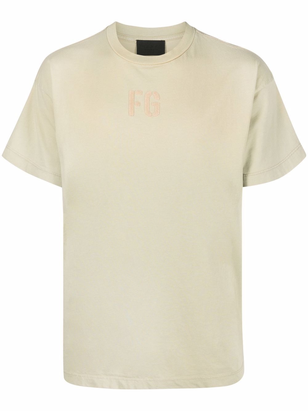 monogram-print cotton T-shirt - 1