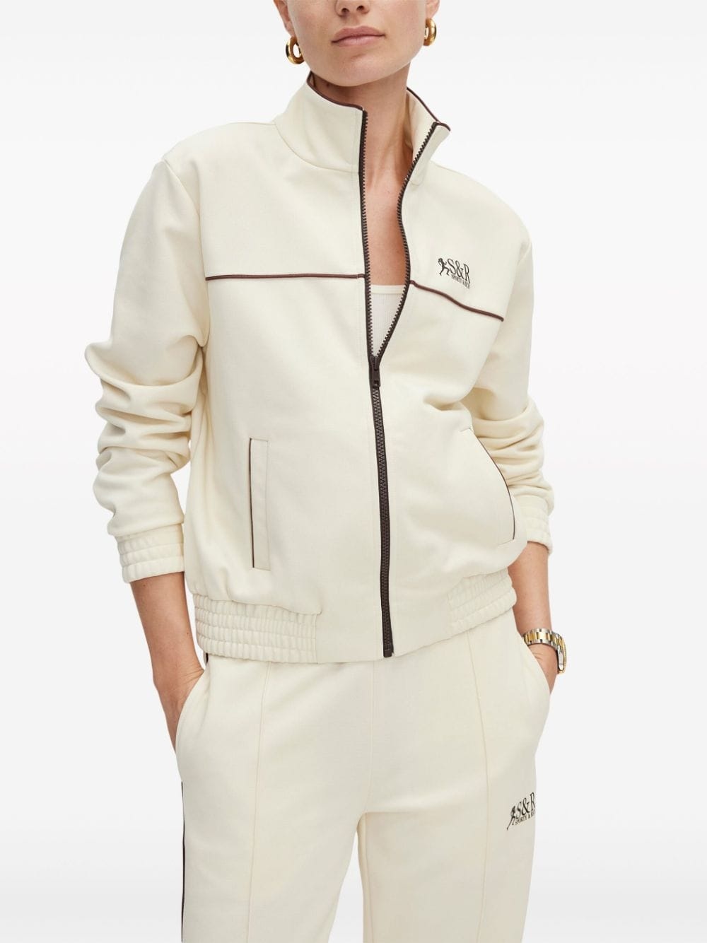 Action logo-print track jacket - 2