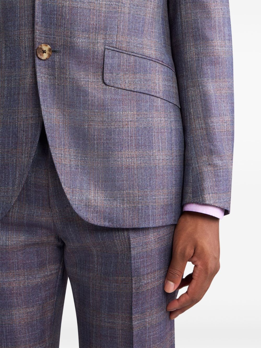 iridescent-effect suit - 4