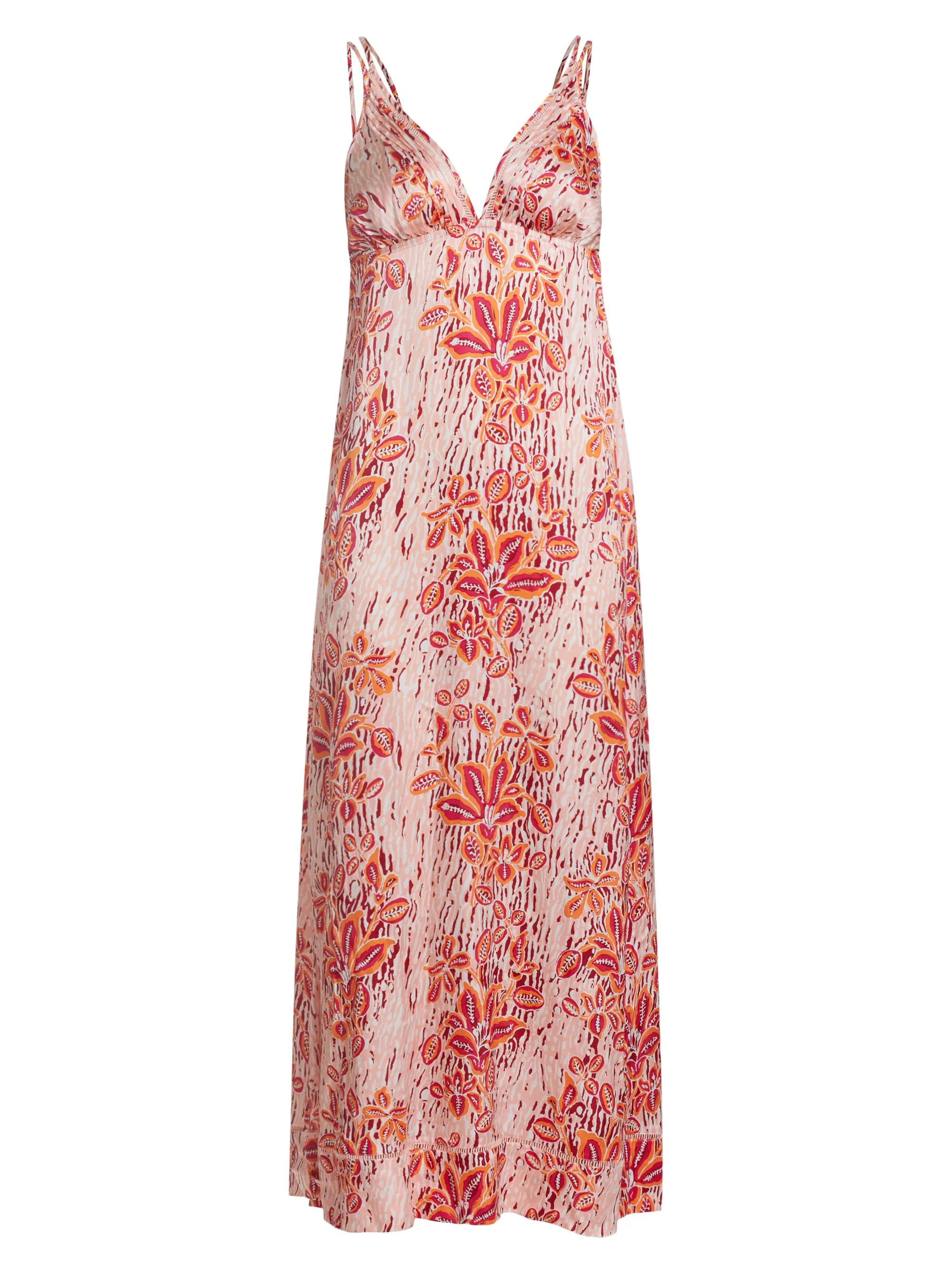 Women's Cassandra Floral Printed Maxi Dress - Pink Exotic Forest - 1