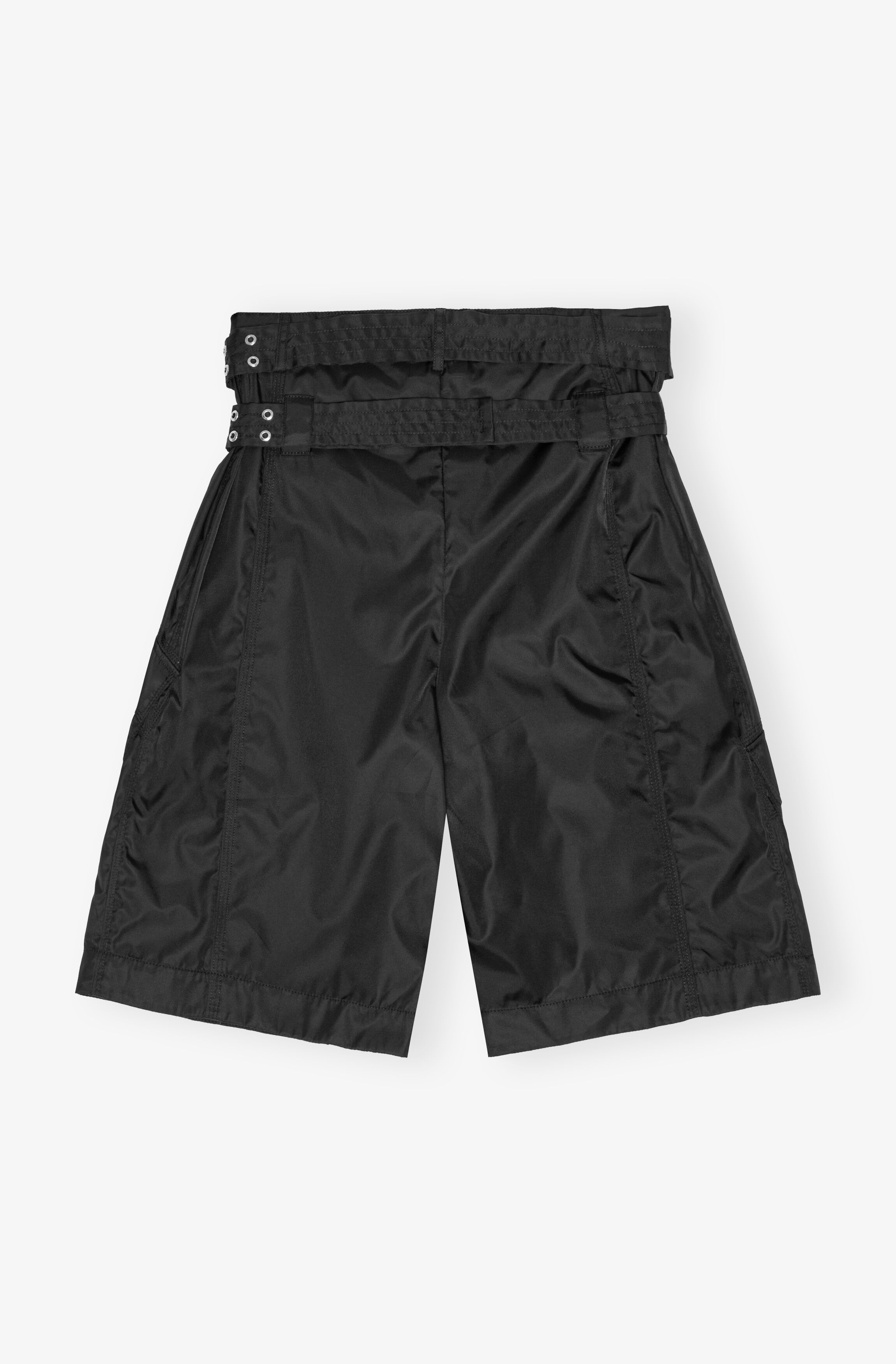 BLACK DUCHESSE NYLON POCKET SHORTS - 7