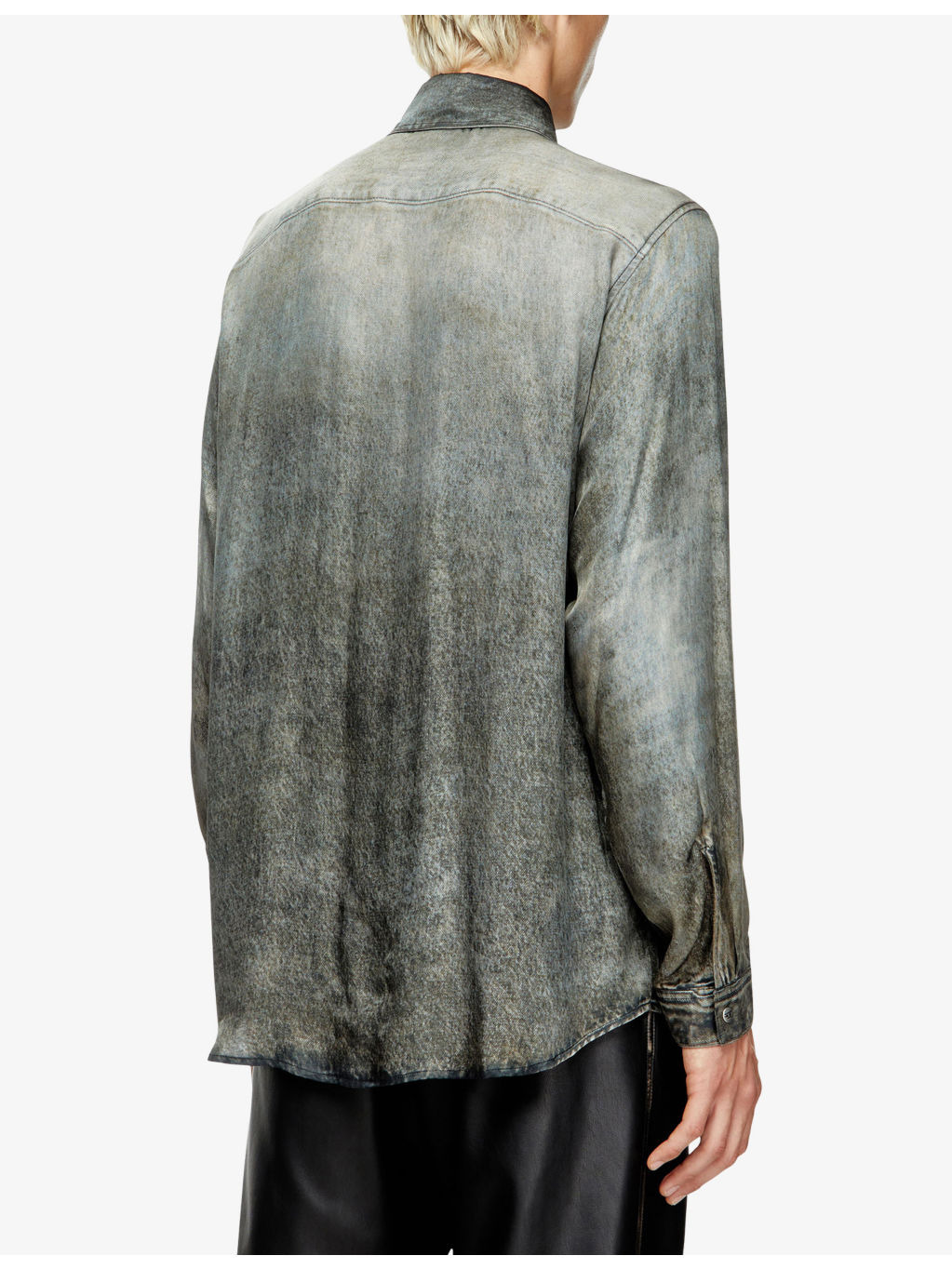 S-Simply-Lkct Denim-Print Woven Shirt - 4