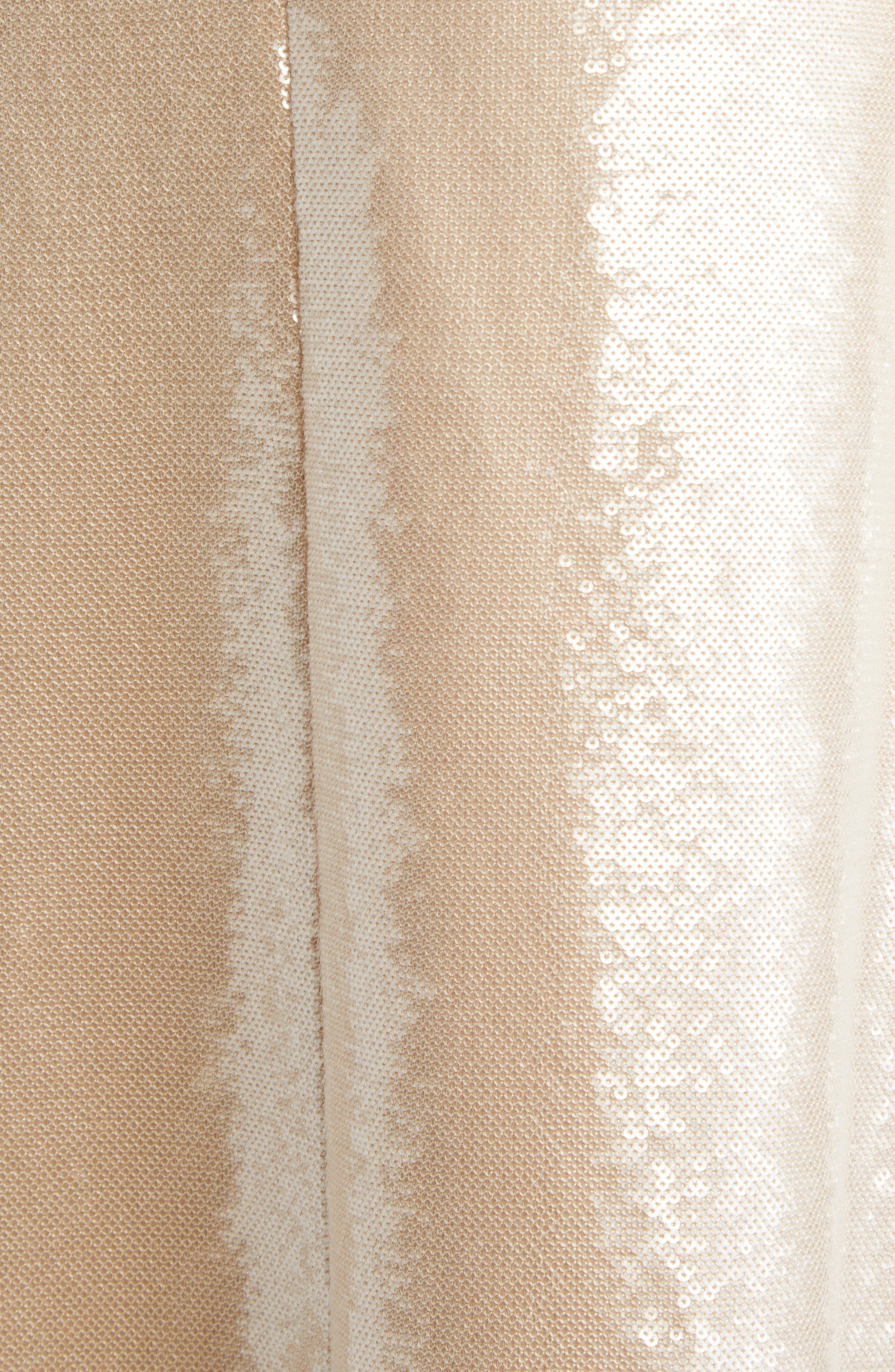 Giambattista Valli Sleeveless Sequin Gown in Camel at Nordstrom - 6