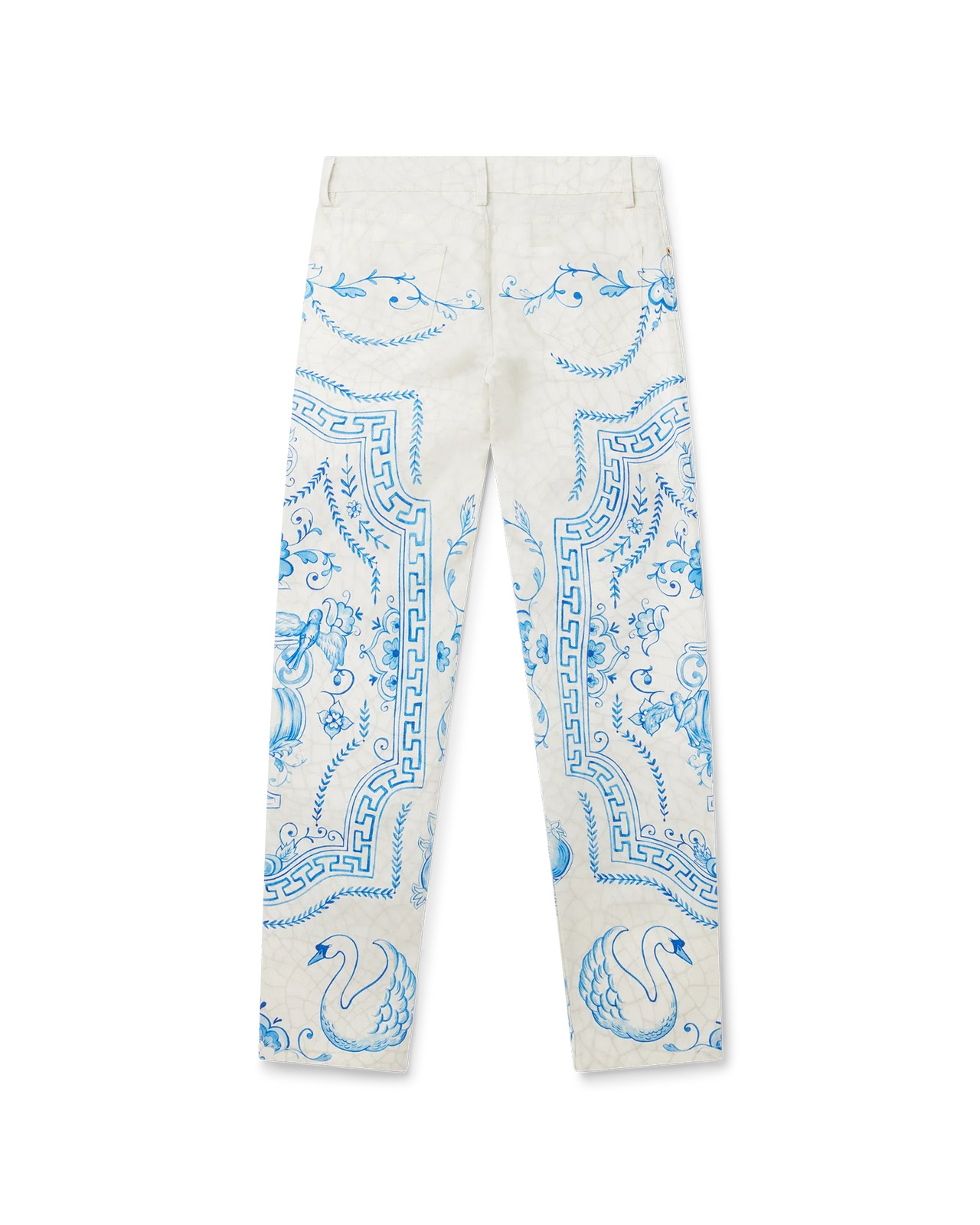 Plat A Dessert Blanc Denim Trousers - 4