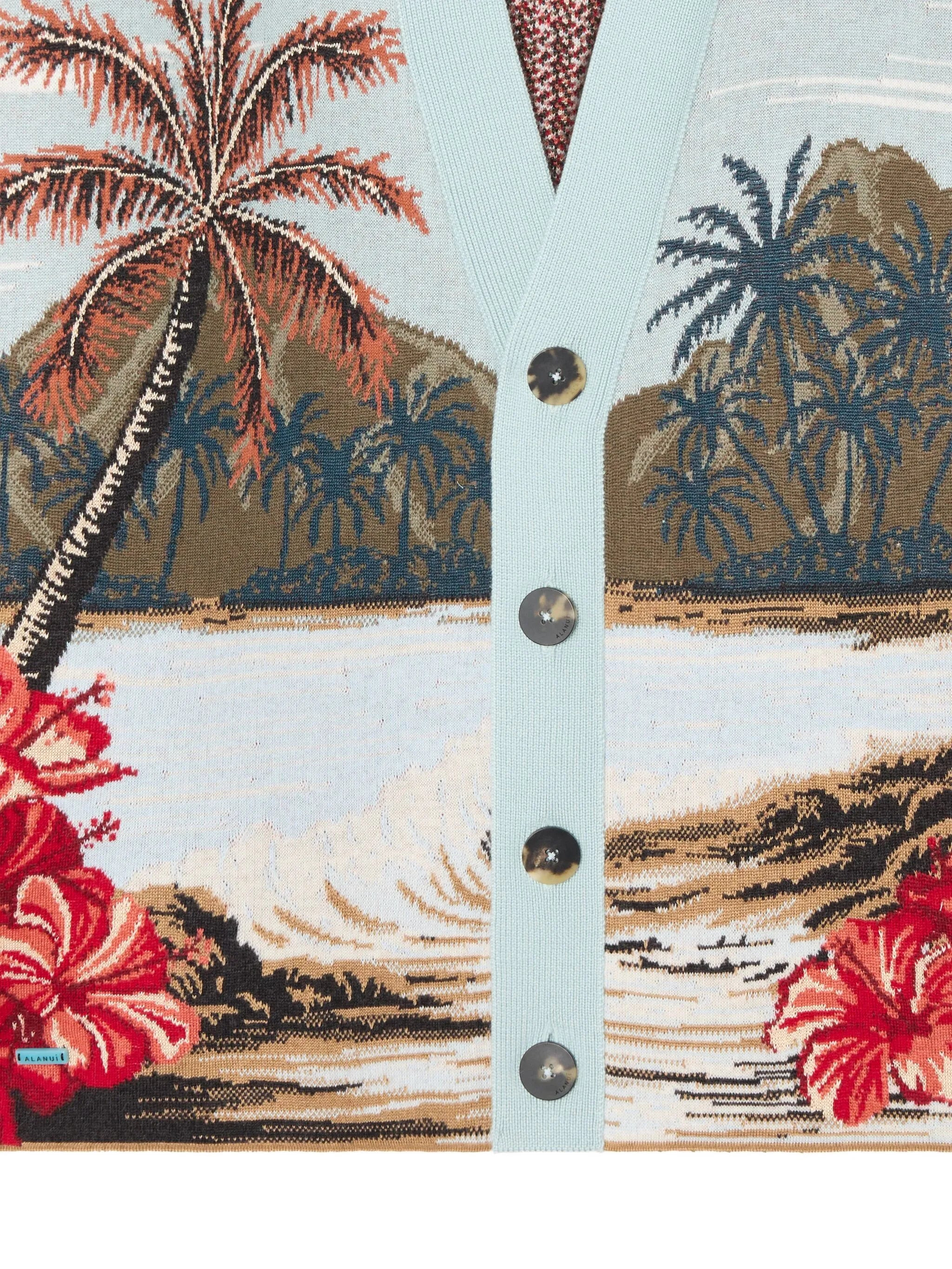 Alanui Hidden Bay Tropical-print Cardigan - 5