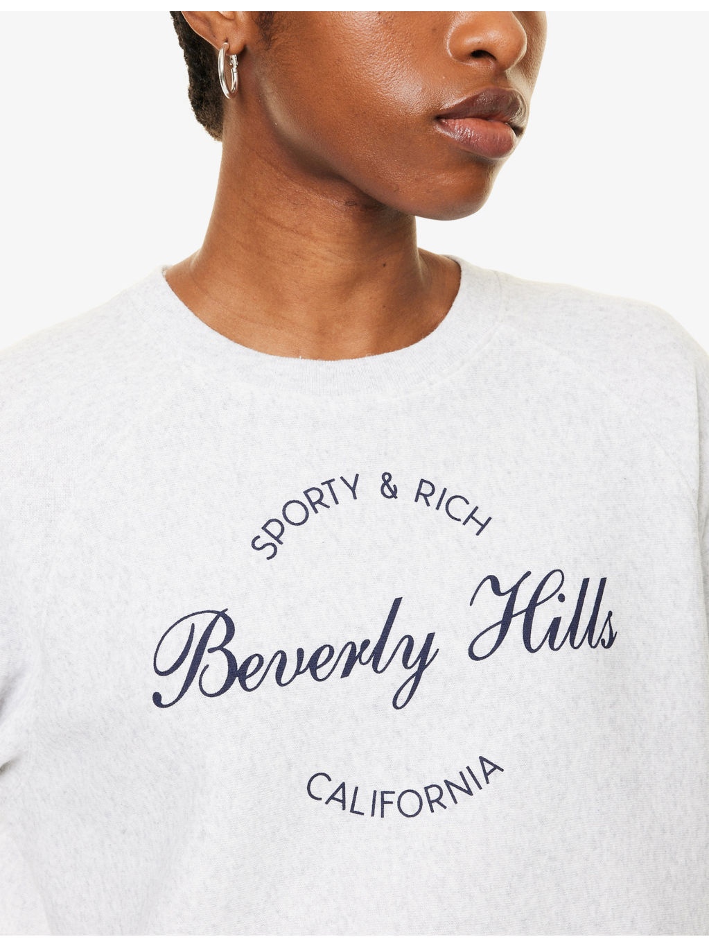 Beverly Script Soft Round-Neck Cotton-Blend Sweatshirt - 5