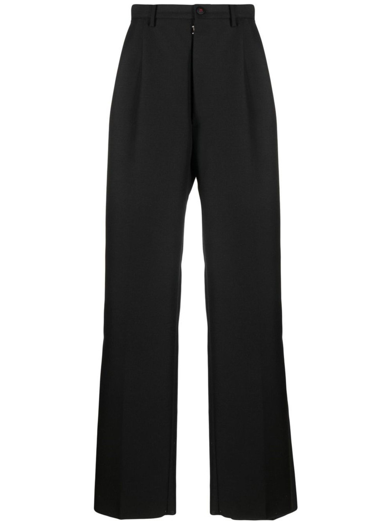 high-waisted straight-leg cut 바지 1