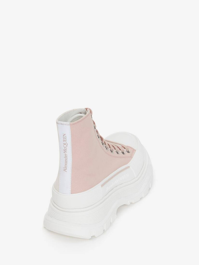 Alexander McQueen Women's Tread Slick Boot in Blush/bone outlook