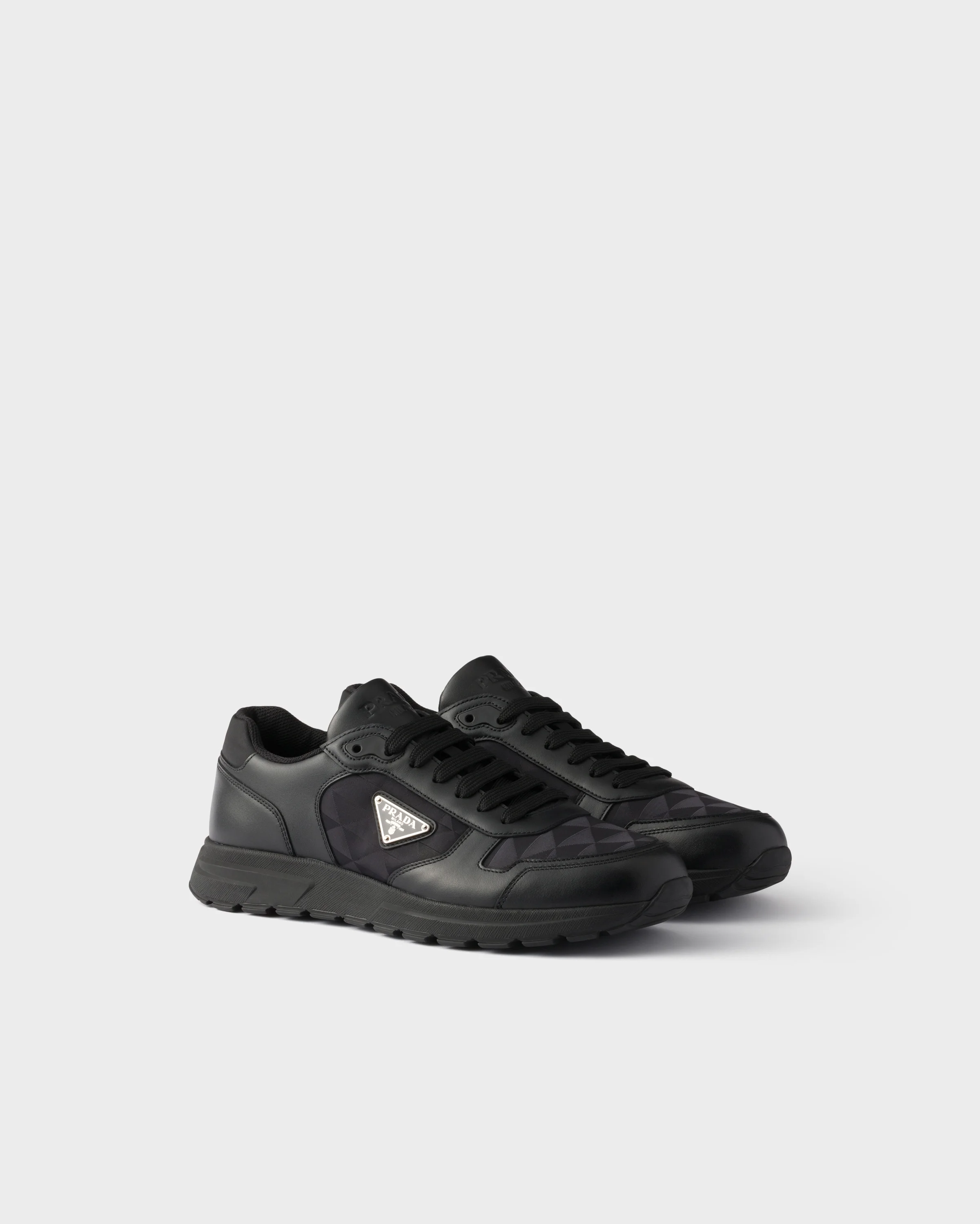 Prax 2.0 Re-Nylon and leather sneakers - 1