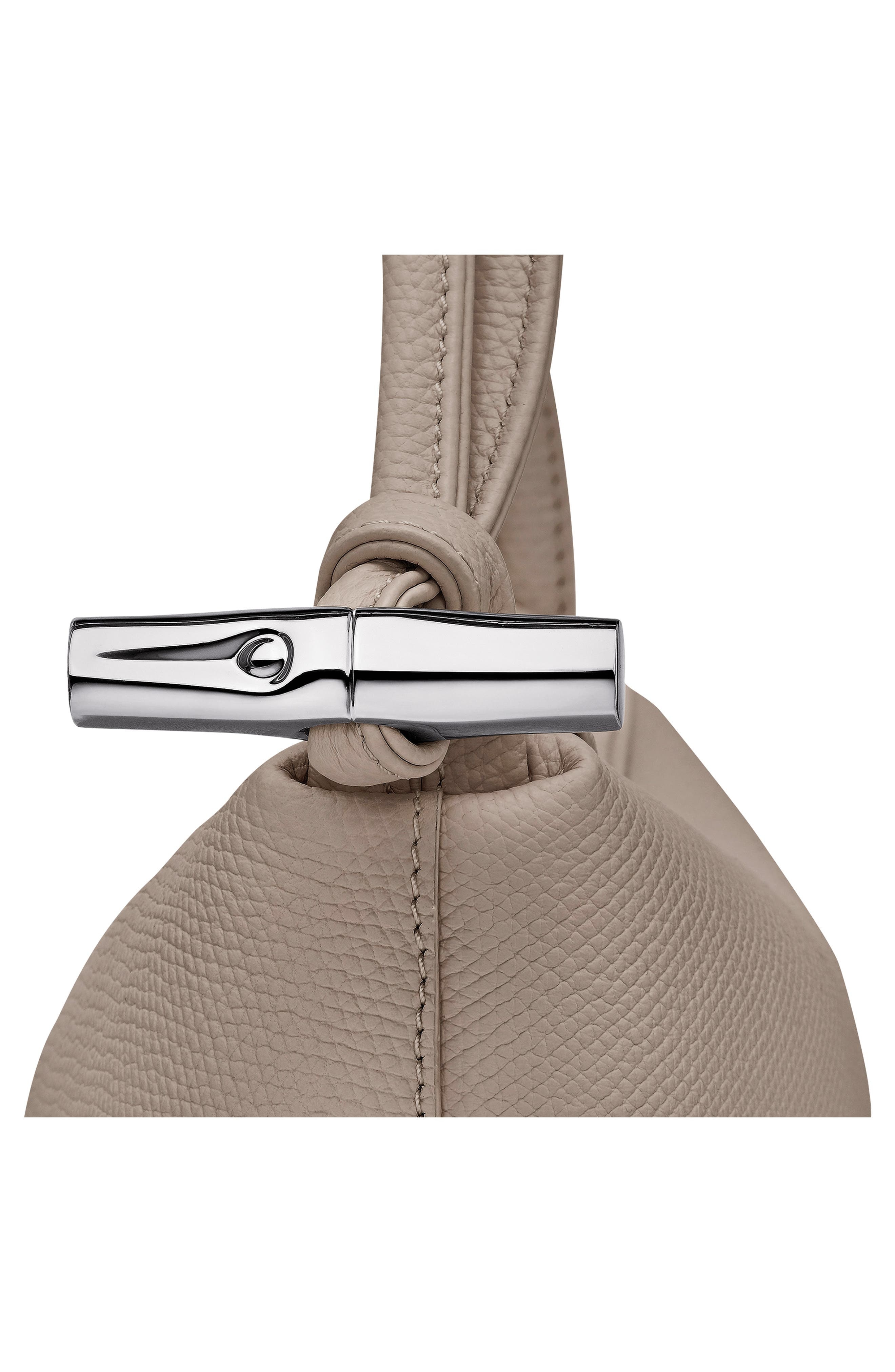 Longchamp Le Roseau East/West Leather Shoulder Bag in Clay at Nordstrom - 5