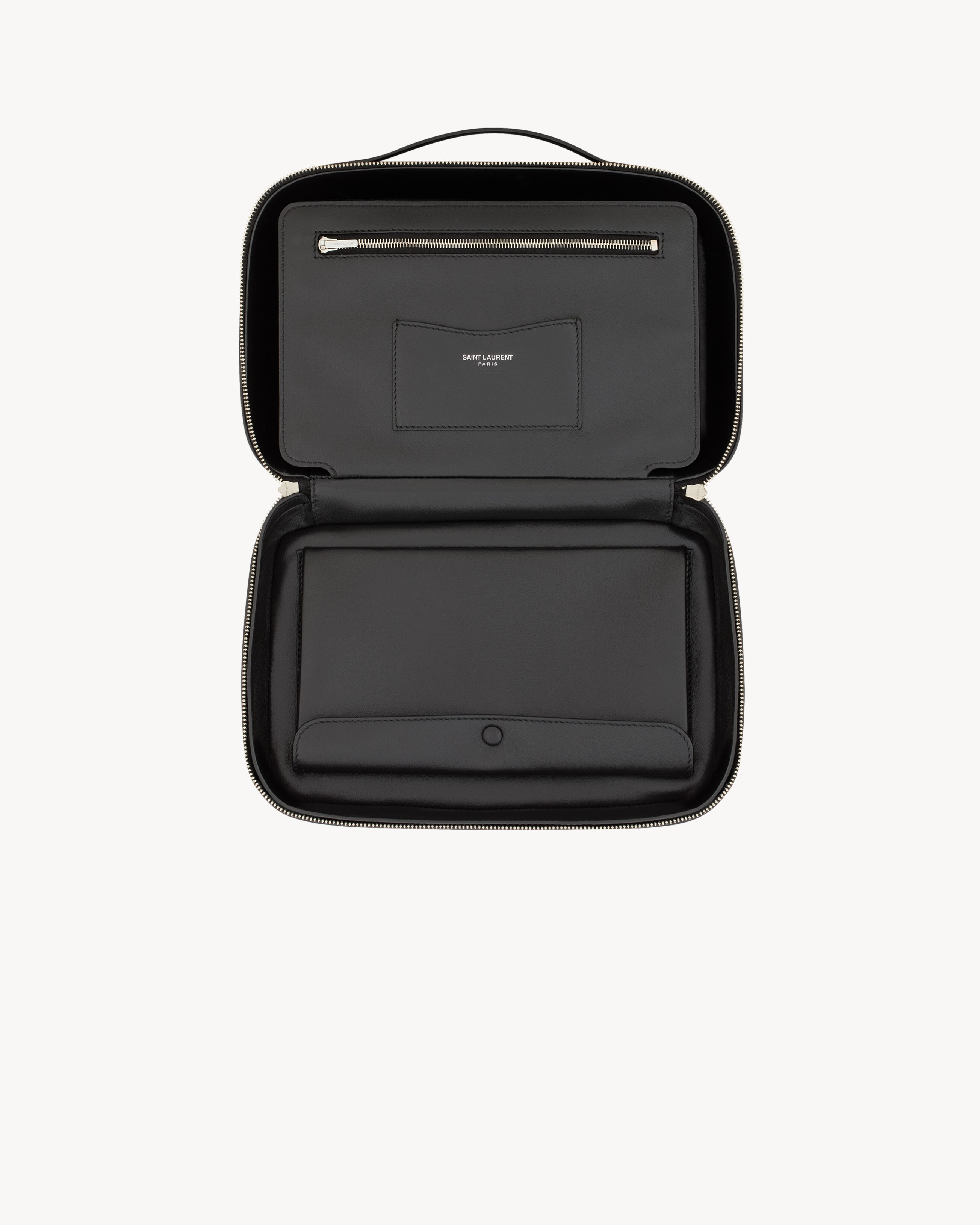 SAINT LAURENT PARIS VANITY CASE IN LEATHER - 4