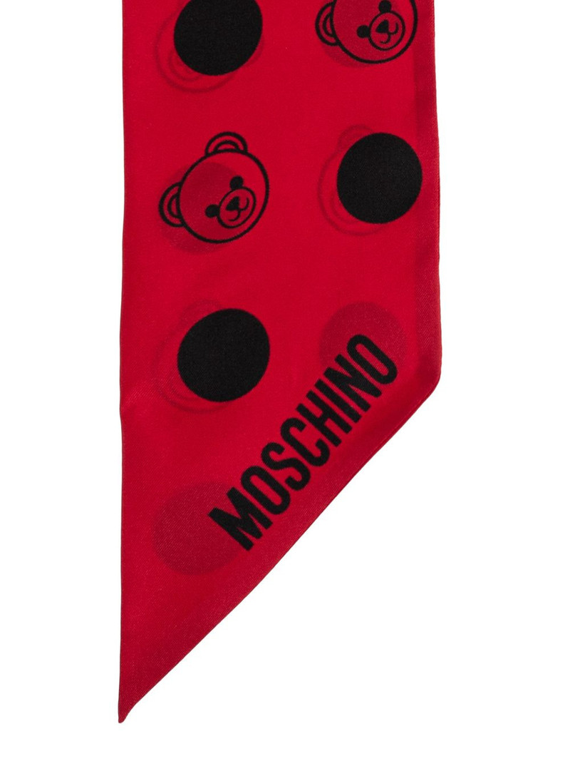 polka-dot teddy silk scarf 3