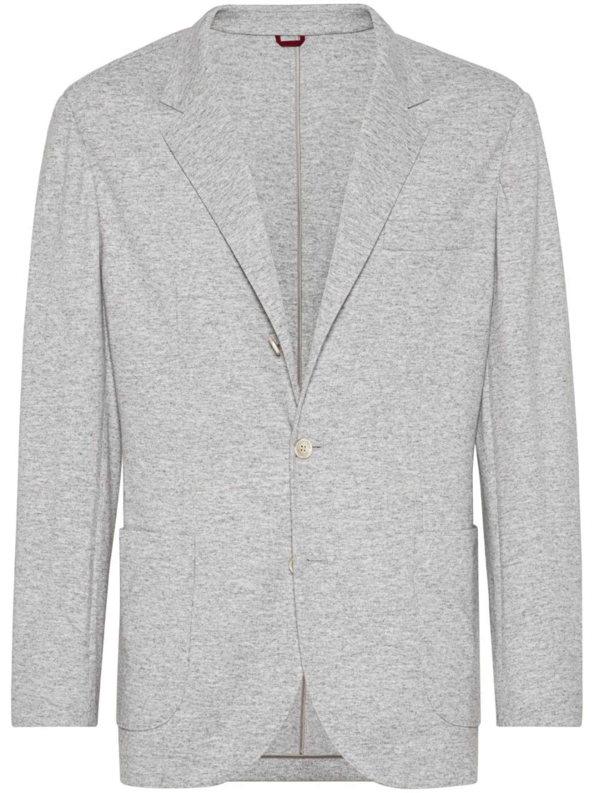 cashmere single-breasted blazer - 1