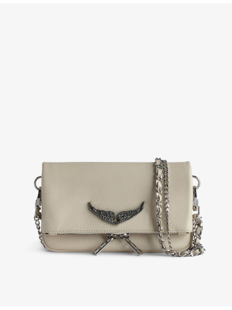 Rock nano wing-embellished leather shoulder bag 1