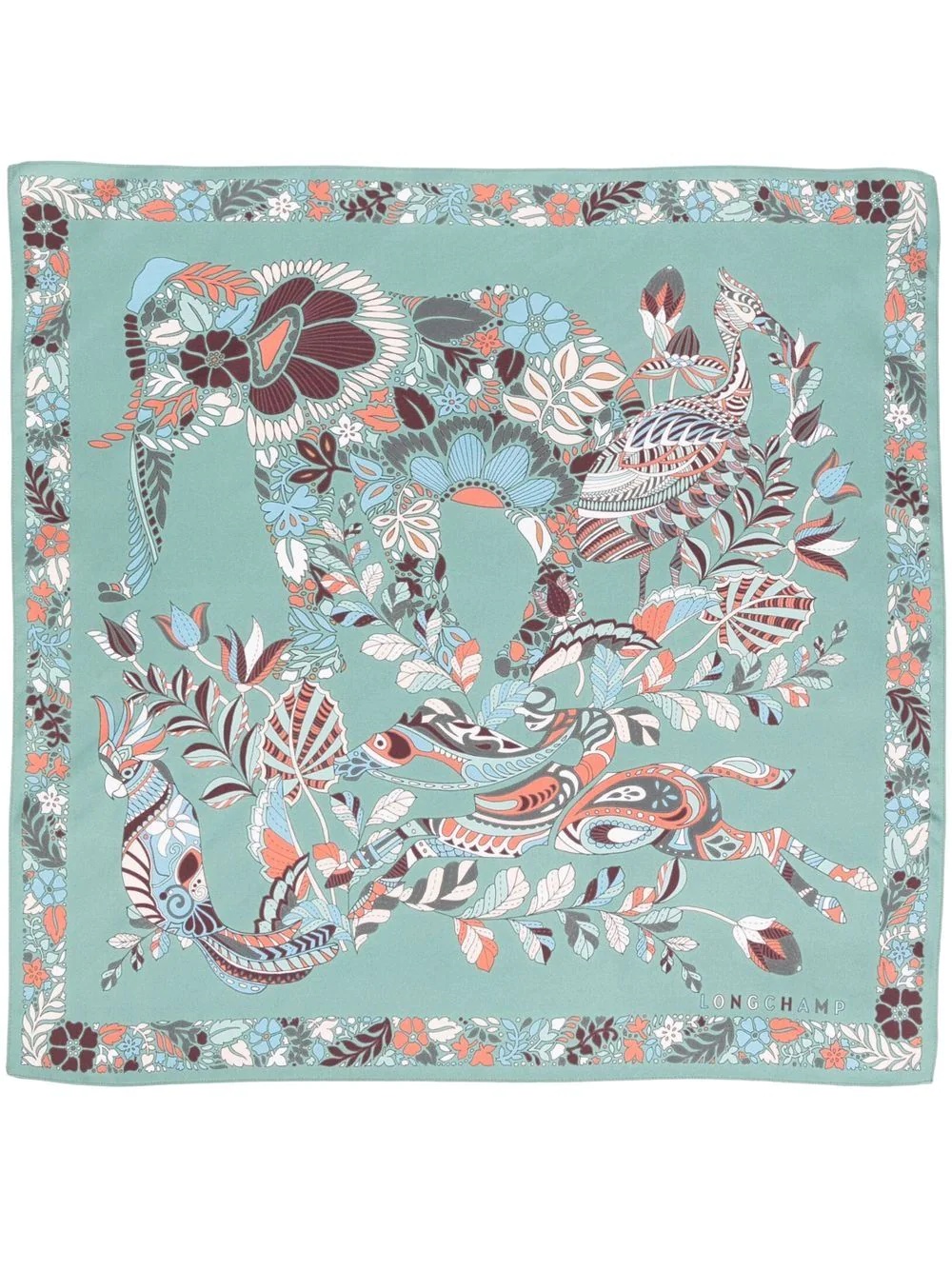 Spring/Summer Collection floral-print silk scarf - 3