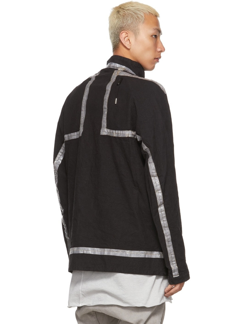 backsible 금속 손질 zipped 재킷 3