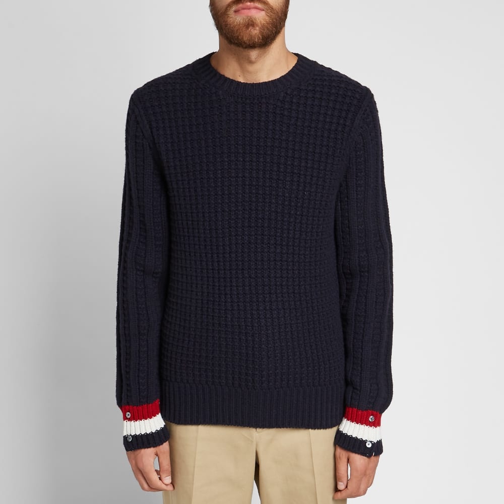 Thom Browne Funmix Chunky Merino Crew Knit - 4