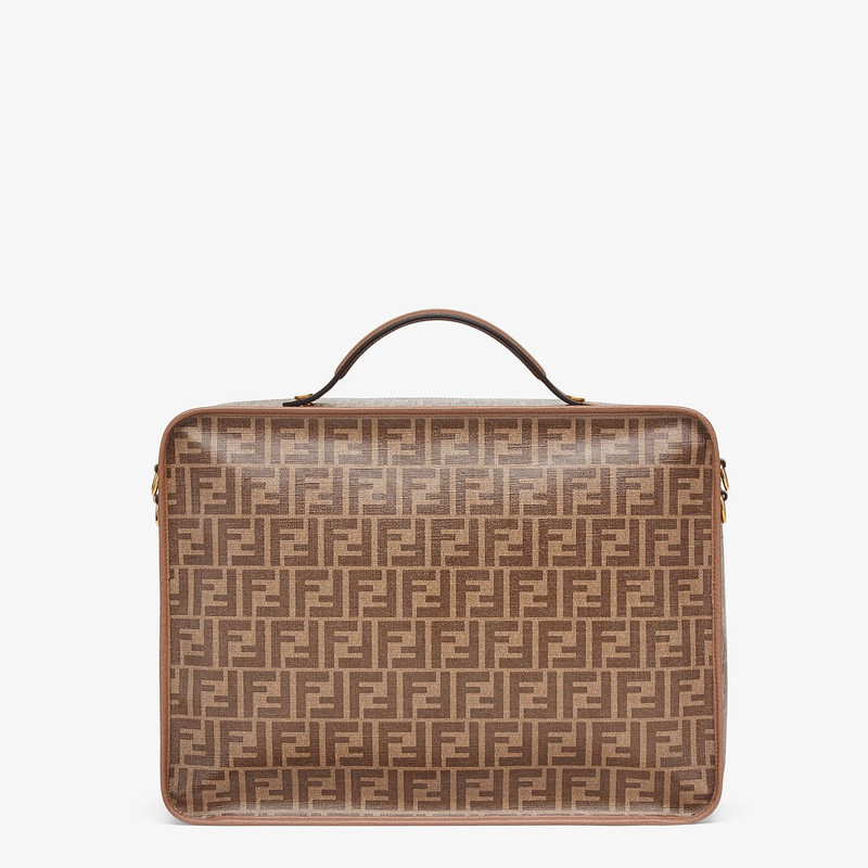 Large brown fabric bag 3