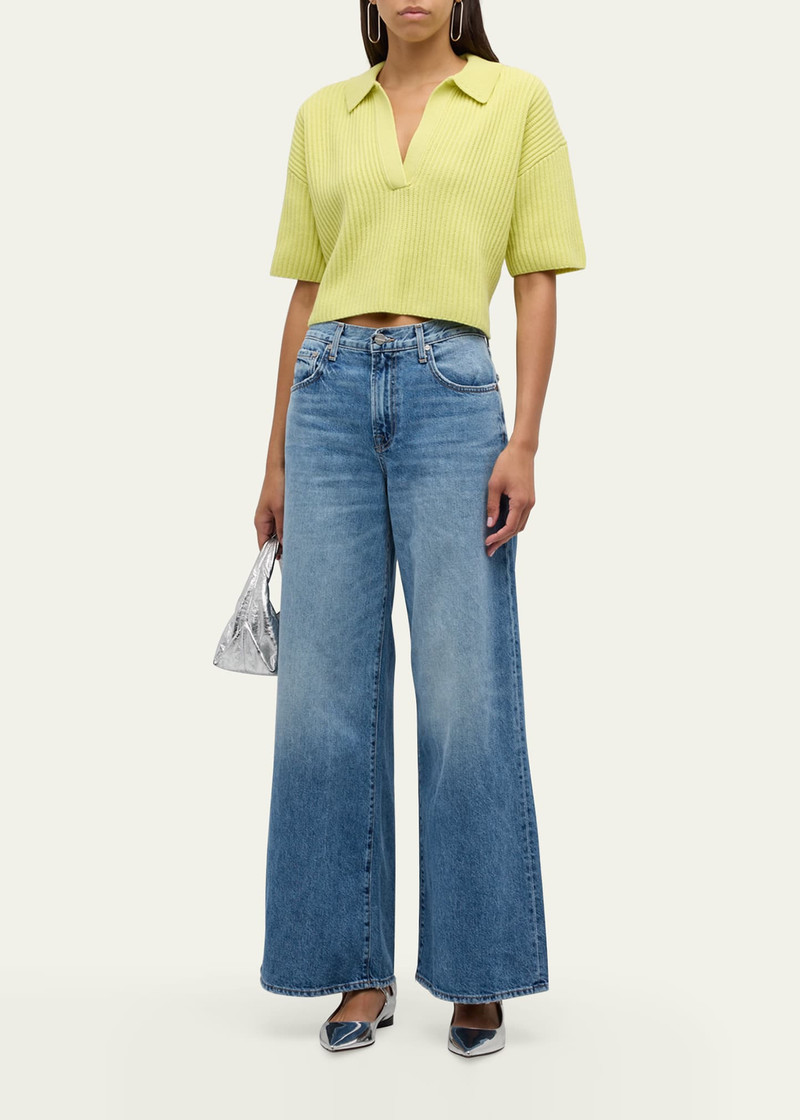 TWP Tiny Dancer Wide-Leg Denim Jeans outlook