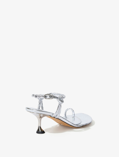 Proenza Schouler Tee Toe Ring Sandals in Crinkled Metallic outlook