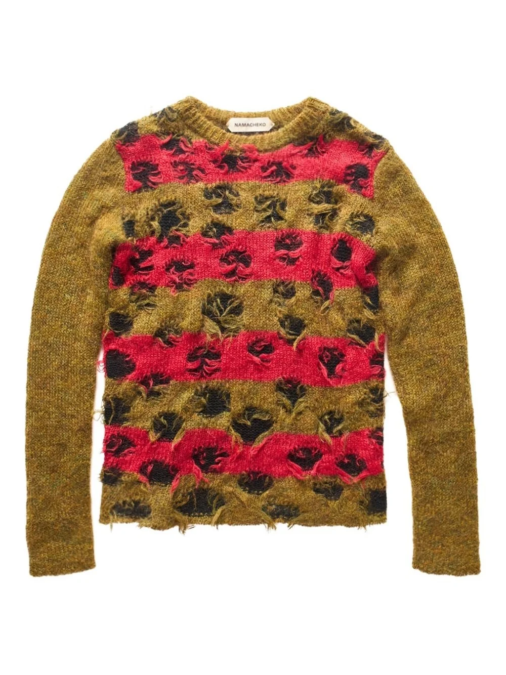 Double Layer Intarsia "Green" sweater - 1