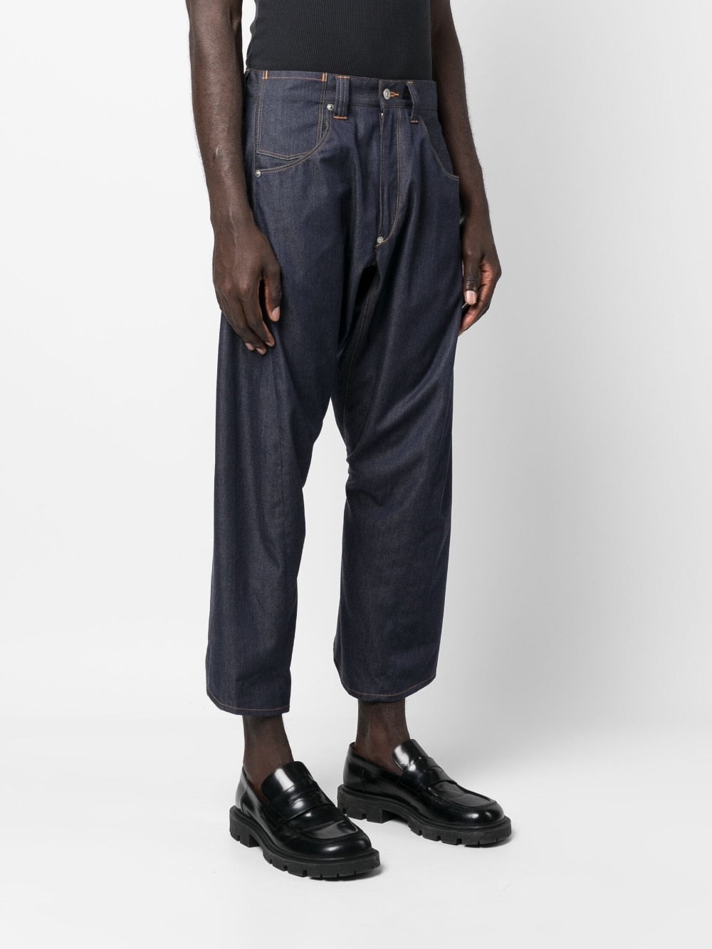 DROP-CROTCH CROPPED JEANS - 3